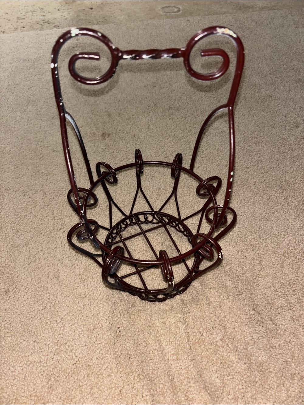 Brown Decorative Metal Basket - Home Accents